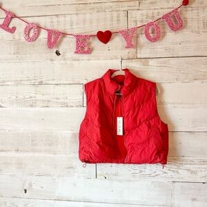 Love Tree Bright Red Vest